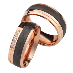 Vielsesringe Titanium og Carbon 3950