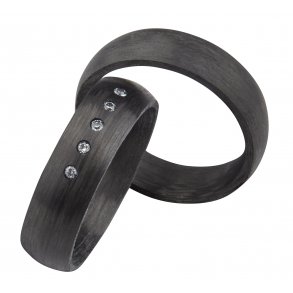 Vielsesringe Carbon 3954