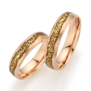 Eksklusive Vielsesringe Goldflakes Only You 06-7908