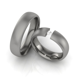 Vielsesringe Titanium 12