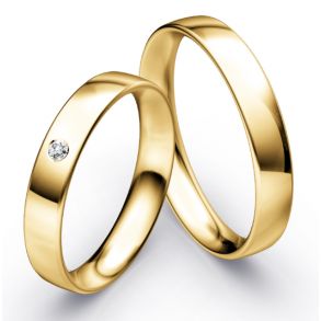 Vielsesringe Klassisk Guld 4,0 mm F1