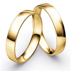 Vielsesringe Klassisk Guld 4,5 mm F1