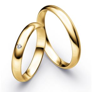 Vielsesringe Klassisk Guld 3,5 mm F2