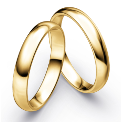 Vielsesringe Klassisk Guld 4,0 mm F2