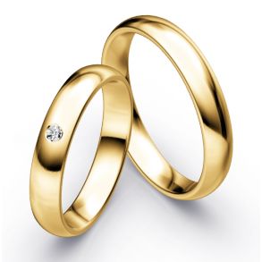 Vielsesringe Klassisk Guld 4,0 mm F2