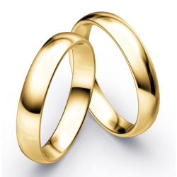 Vielsesringe Klassisk Guld 4,5 mm F2