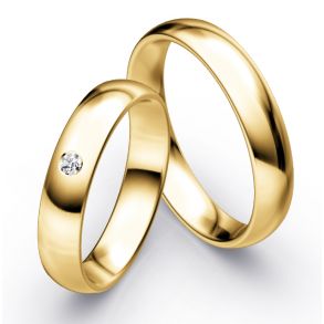 Vielsesringe Klassisk Guld 4,5 mm F2