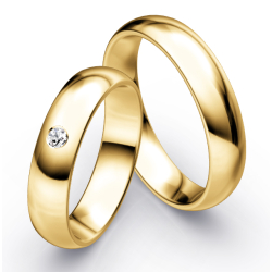 Vielsesringe Klassisk Guld 5,0 mm F2