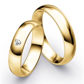 Vielsesringe Klassisk Guld 5,0 mm F2