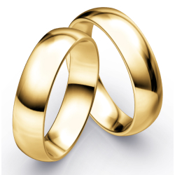 Vielsesringe Klassisk Guld 6,0 mm F2