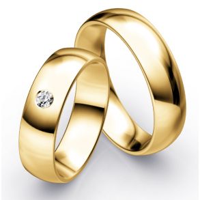 Vielsesringe Klassisk Guld 6,0 mm F2