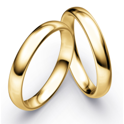 Vielsesringe Klassisk Guld 4 mm F3