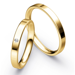 Vielsesringe Klassisk Guld 3 mm F6