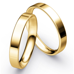 Vielsesringe Klassisk Guld 4 mm F6