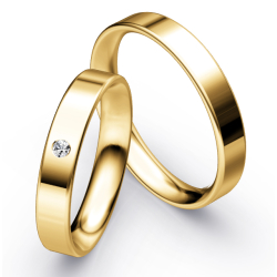 Vielsesringe Klassisk Guld 4 mm F6