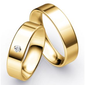 Vielsesringe Klassisk Guld 6 mm F6