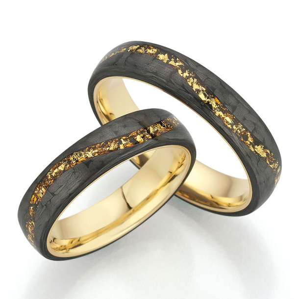 Eksklusive Vielsesringe Goldflakes Only You 22-1760