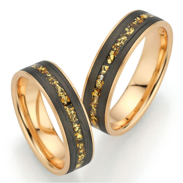 Eksklusive Vielsesringe Goldflakes Only You 22-1780