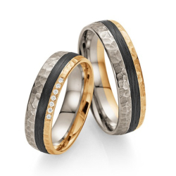 Sorte Vielsesringe Carbon