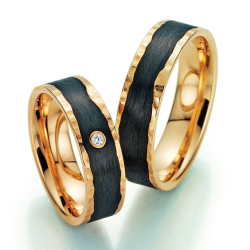 Sorte Vielsesringe Carbon