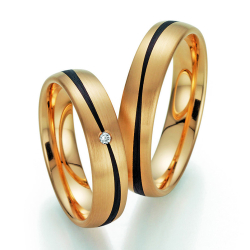 Sorte Vielsesringe Carbon