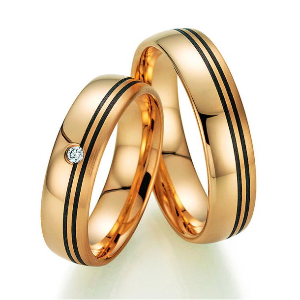 Eksklusive Vielsesringe Carbon Only You 22-1440