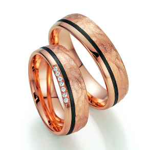 Sorte Vielsesringe Carbon