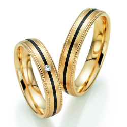 Sorte Vielsesringe Carbon