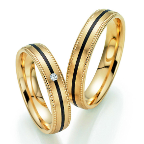 Sorte Vielsesringe Carbon