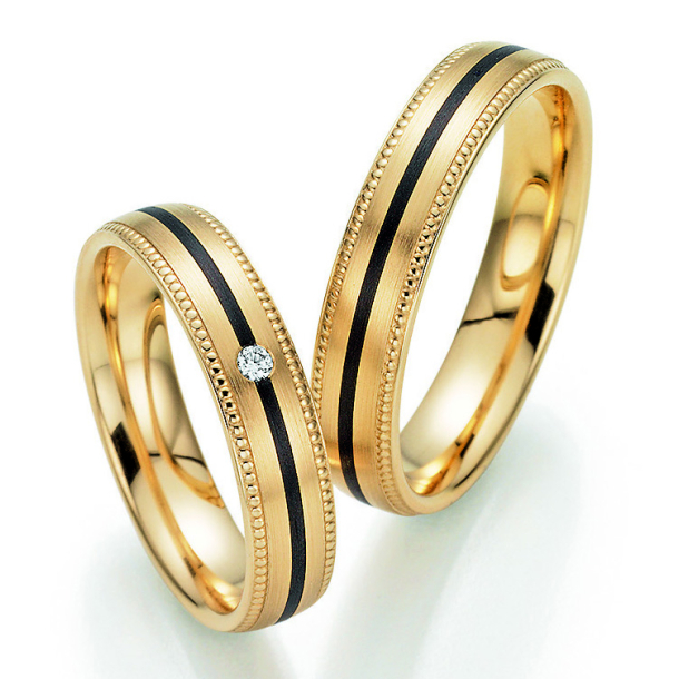 Sorte Vielsesringe Carbon