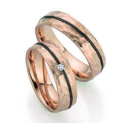 Sorte Vielsesringe Carbon