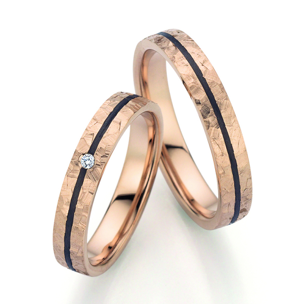 Sorte Vielsesringe Carbon