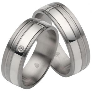 Vielsesringe Rustfri Stl og Slv