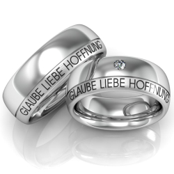 Vielsesringe S�lv m. Udvendig Gravering 248