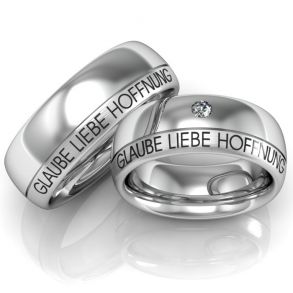 Vielsesringe S�lv m. Udvendig Gravering 248