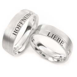 Vielsesringe Slv brilliant m. Udvendig Gravering 251