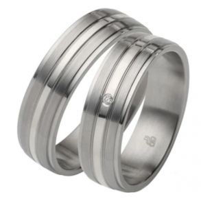 Vielsesringe Rustfri Stl og Slv