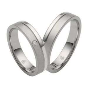 Vielsesringe Rustfri Stl og Slv