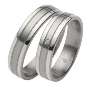 Vielsesringe Rustfri Stl og Slv