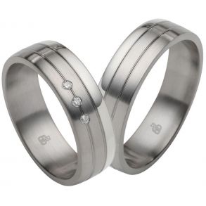 Vielsesringe Rustfri Stl og Slv