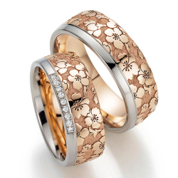 Eksklusive Vielsesringe Only You Flora 38-7646