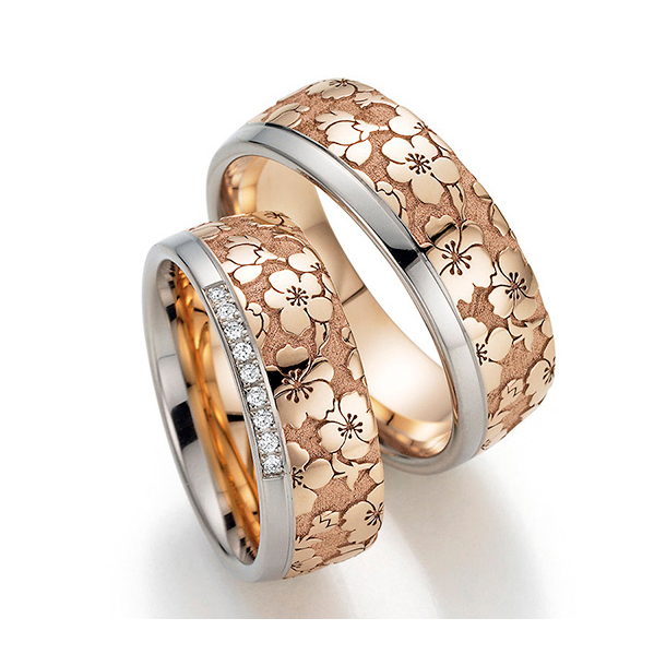 Eksklusive Vielsesringe Only You Flora 38-7646