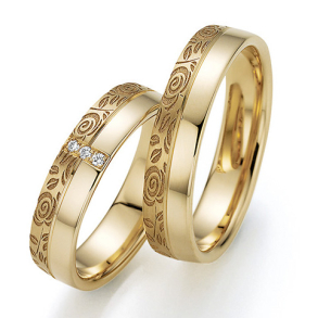 Eksklusive Vielsesringe Only You Flora 38-7678