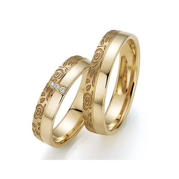 Eksklusive Vielsesringe Only You Flora 38-7678