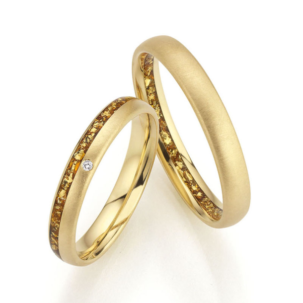 Eksklusive Vielsesringe Goldflakes Only You 38-7907