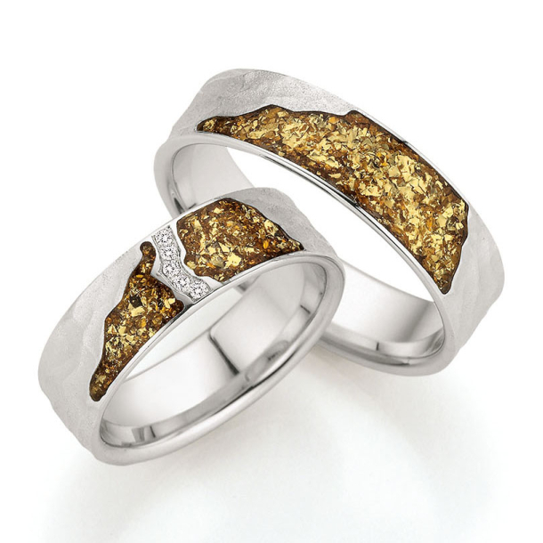 Eksklusive Vielsesringe Goldflakes Only You 38-7913