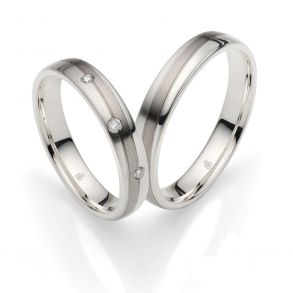 Vielsesringe Slv og Palladium