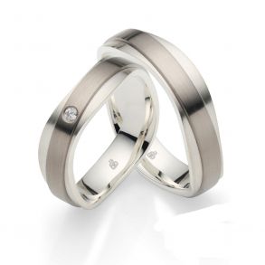 Vielsesringe Slv og Palladium