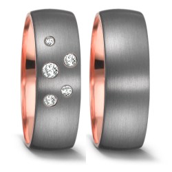 Eksklusive Vielsesringe Tantal Mystic Love 59635