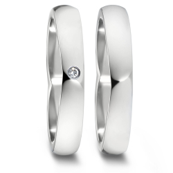 Vielsesringe Titanium Heart 583134